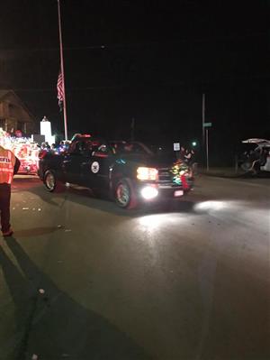 TOP in the PLFD Holiday Lights Parade 2018