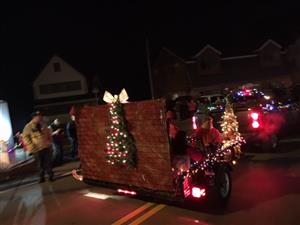 More PLFD Holiday Lights float 2017