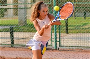 Girl Playing Tennis