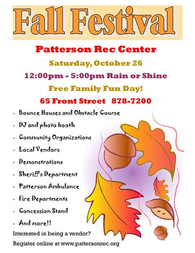 Town of Patterson Recreation & Parks: Fall Festival 2019